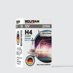 Wolfram H4 Ampul Standart Işık Tablalı P45T 12V 55/60W