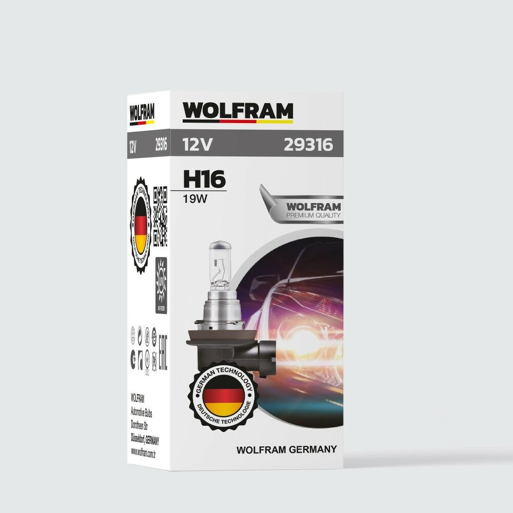 Wolfram H16 Ampul Standart Işık 12V 19W