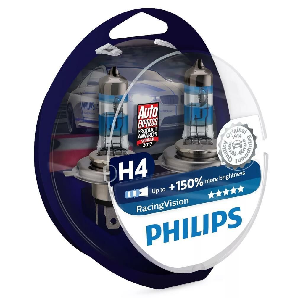 Philips Racing Vision H4 12342RVS2 X-Treme %150 Fazla Işık