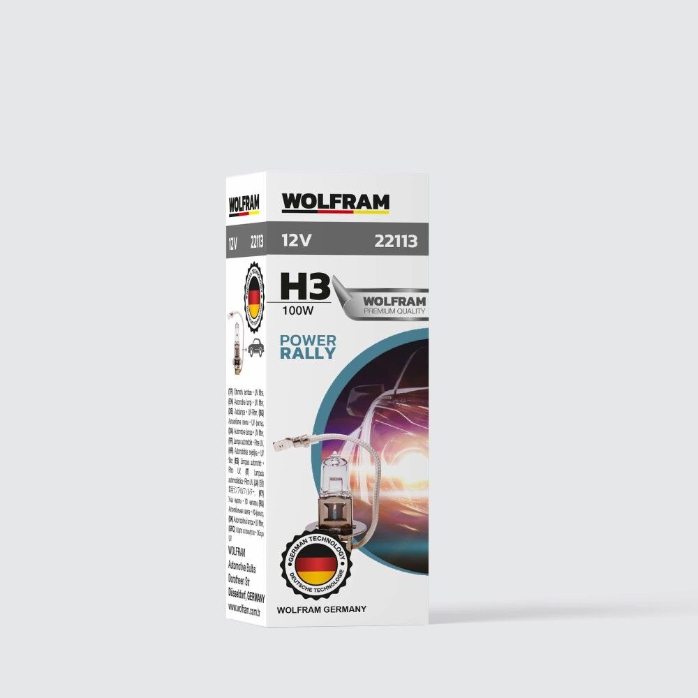 Wolfram H3 Ampul Standart Işık 12V 100W