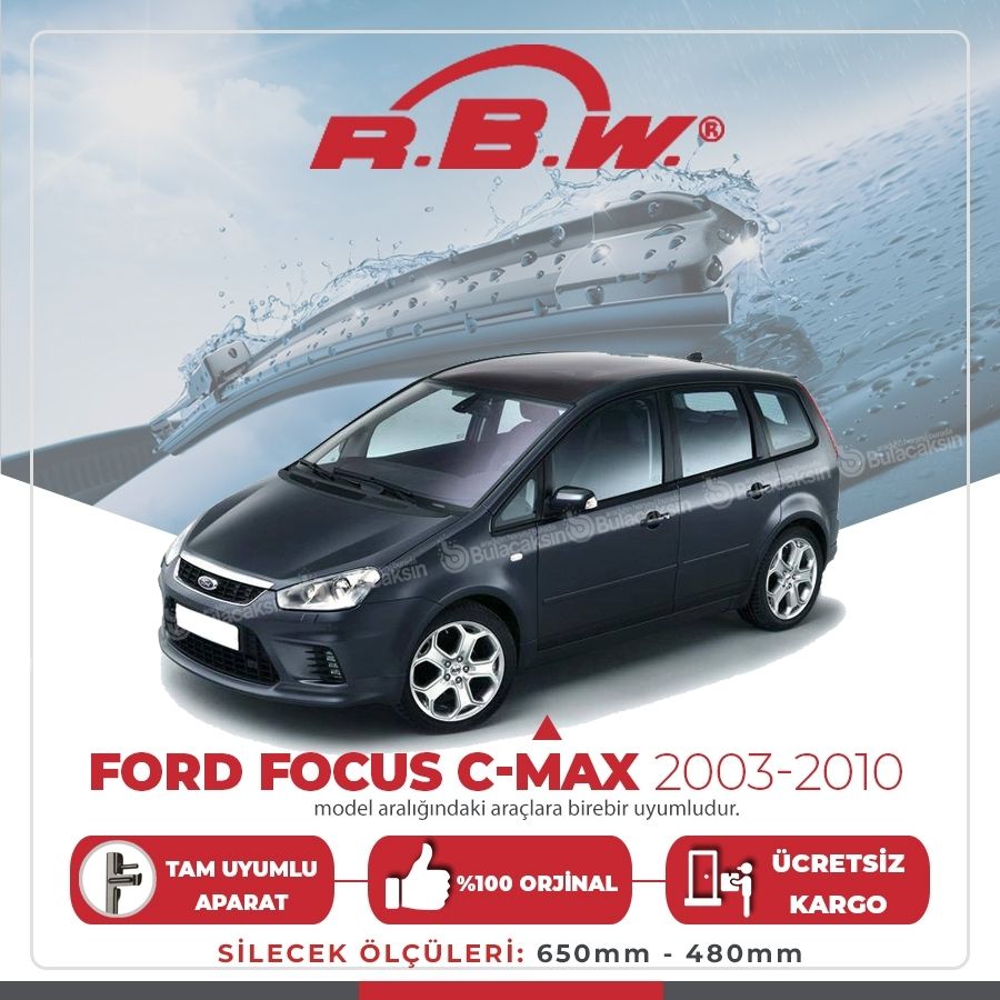 Ford Focus C-Max Muz Silecek Takımı (2003-2007) RBW