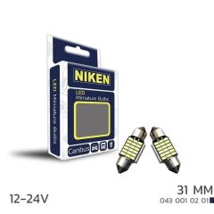 Niken Led Sofit Ampul Set 12v 18 Led’li 31mm – Beyaz Işık