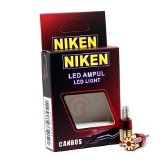 Niken 12V T10 Dipsiz Ampul 57 Led'li 2’li SET - Beyaz Işık