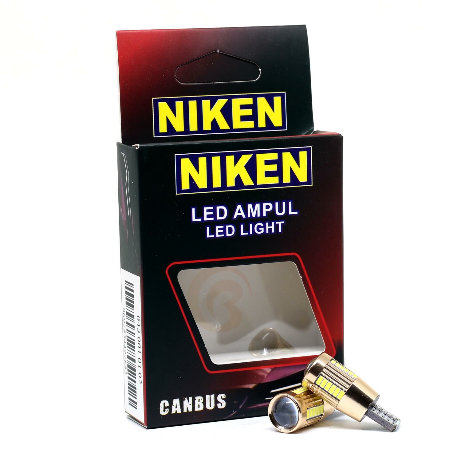 Niken 12V T10 Dipsiz Ampul 27 Led'li Mercekli 2’li SET - Beyaz Işık