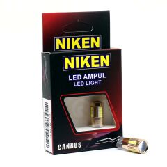 Niken 12V T10 Dipsiz Ampul 27 Led'li Mercekli 2’li SET - Beyaz Işık
