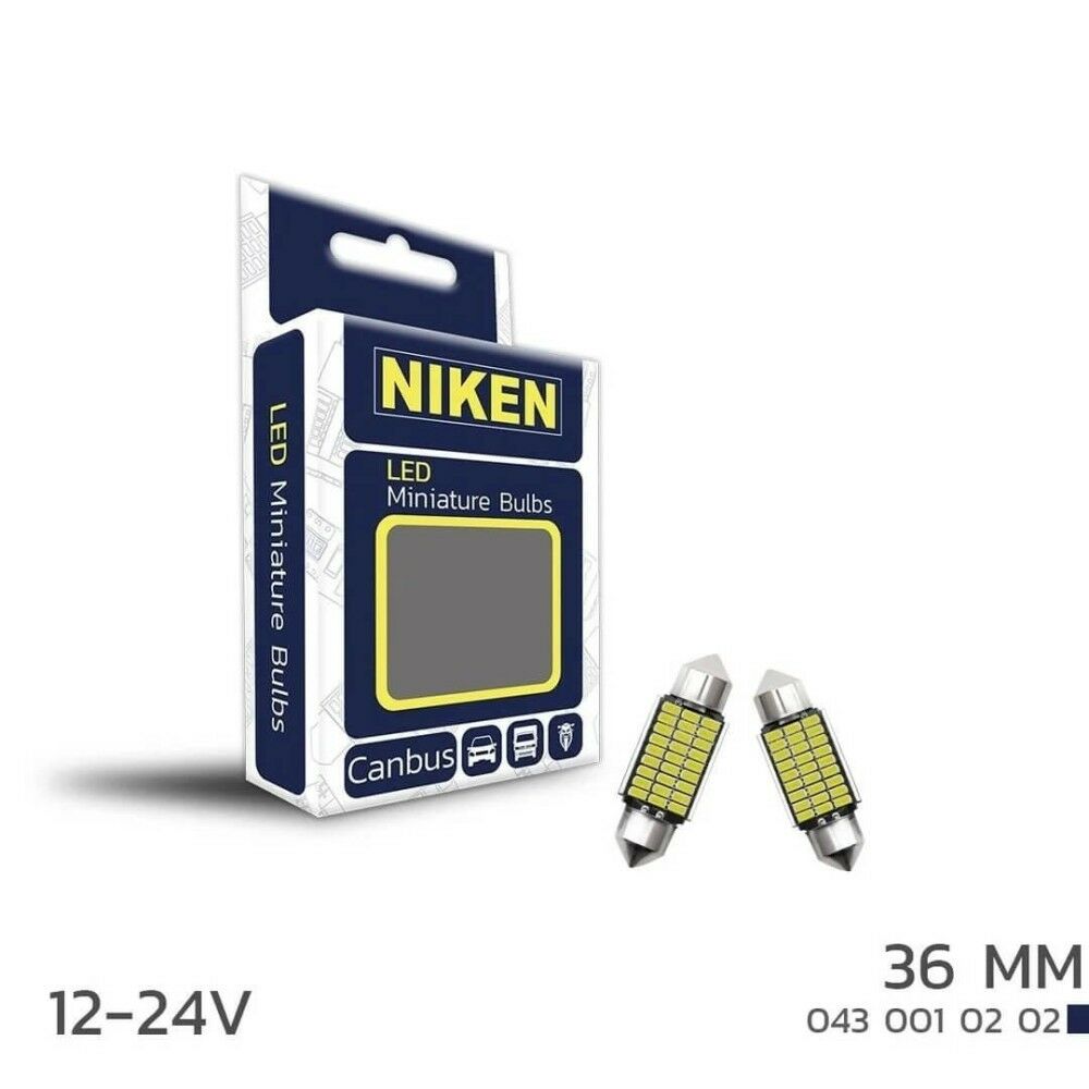 Niken Led Sofit Ampul Set 12v 27 Led’li 36mm – Beyaz Işık