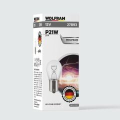 Wolfram P21W Ampul 93 12V 21W 10 ADET