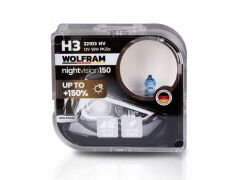 Wolfram H3 Ampul NV +%150 Fazla Işık ve %20 Beyaz Işık 12V 55W