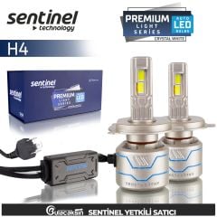 Sentinel Premium H4 Beyaz Led Xenon Ampül Seti 85W 14000 Lumen