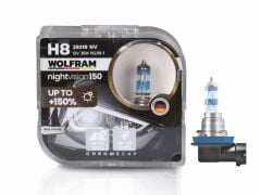 Wolfram H8 Ampul NV +%150 Fazla Işık ve %20 Beyaz Işık 12V 35W