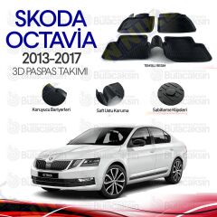 Skoda Octavia 2013 - 2017 3D Havuzlu Oto Paspas Takımı
