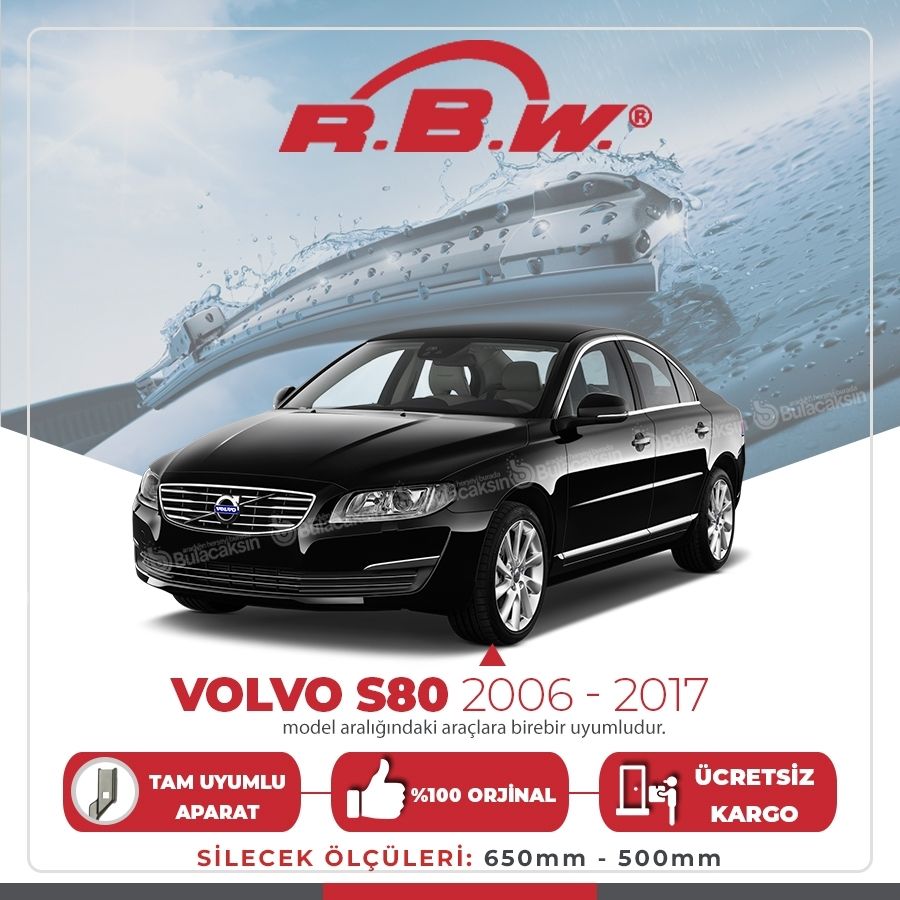 Volvo S80 Muz Silecek Takımı (2006-2017) RBW