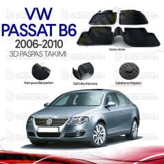 VW Passat B6 2006 - 2010 3D Havuzlu Oto Paspas Takımı