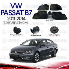 VW Passat B7 2011 - 2014 3D Havuzlu Oto Paspas Takımı