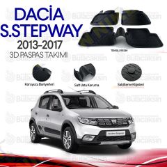 Dacia Sandero Stepway 2013 - 2017 3D Havuzlu Oto Paspas Takımı