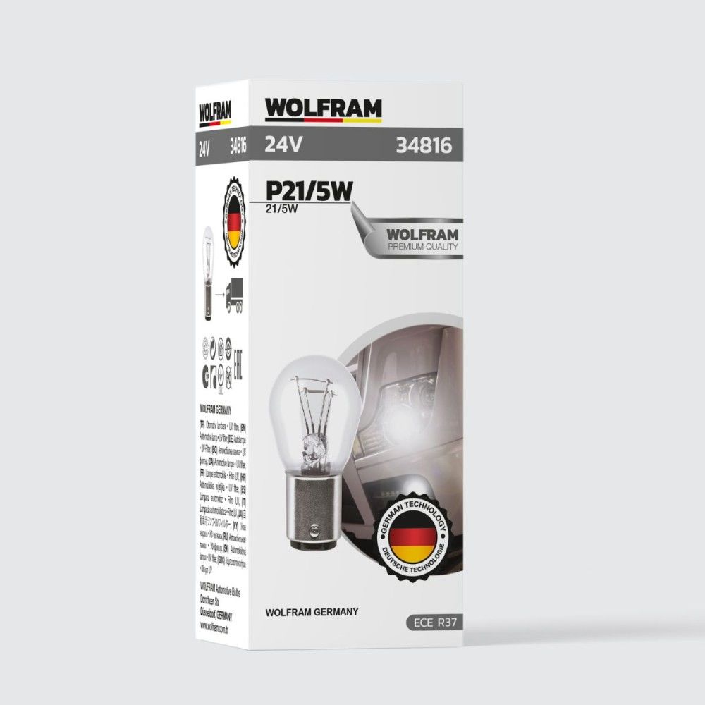 Wolfram P21/5W Ampul 1016 24V 21/5W 10 ADET