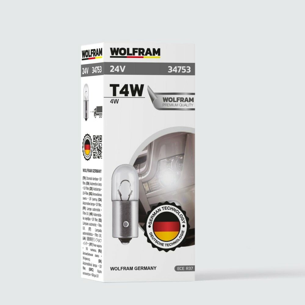 Wolfram T4W Ampul 53 24V 4W 10 ADET