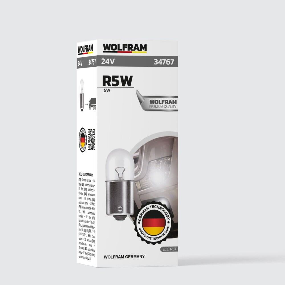 Wolfram R5W Ampul 67 24V 5W 10 ADET