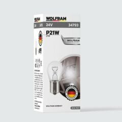 Wolfram P21W Ampul 93 24V 21W 10 ADET