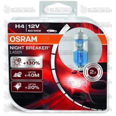 Osram Night Breaker Laser H4 Ampul 64193 - %130 Daha Fazla Işık