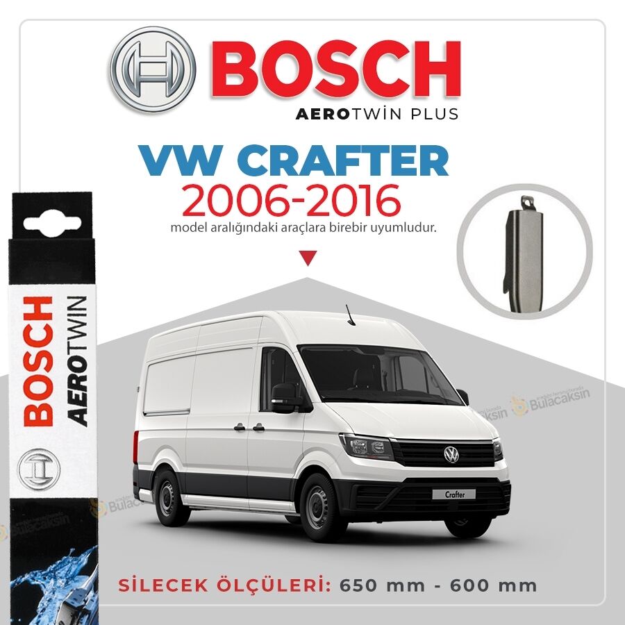 Bosch Aerotwin Muz Silecek Takımı Volkswagen Crafter 2006-2016 ile uyumlu