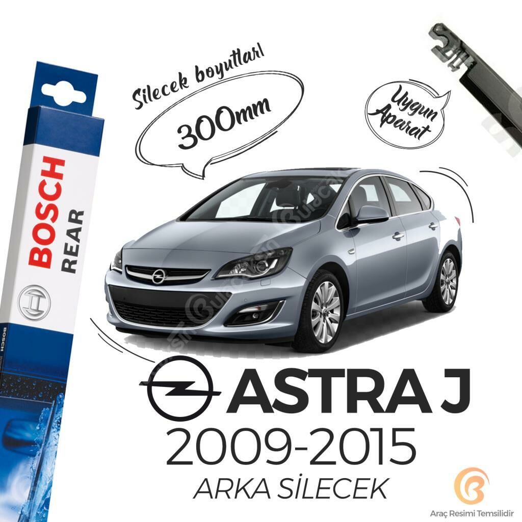 Bosch Rear Arka Silecek Opel Astra J 2009-2015 ile uyumlu