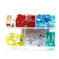 Karışık Üniversal Mini Bıçak Sigorta Plastik Kutulu 100'lü Paket