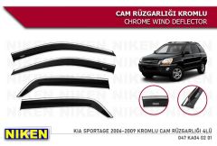 Niken Kromlu Cam Rüzgarlığı Kia Sportage 2006-2009 ile uyumlu
