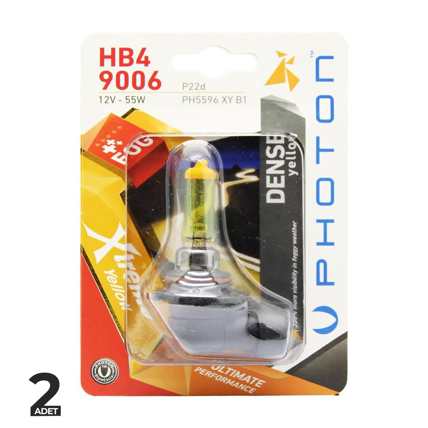 Photon Xtreme Yellow 12V 55W Sarı Işık HB4-9006