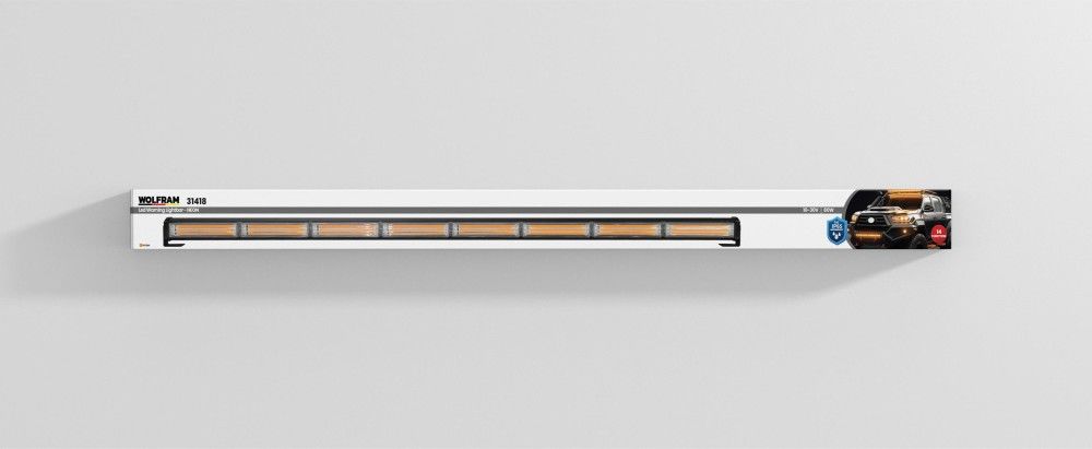 Wolfram Led İkaz Lambası NEON 14 Fonksiyon 118 cm 10/30V E-Belgeli 80W