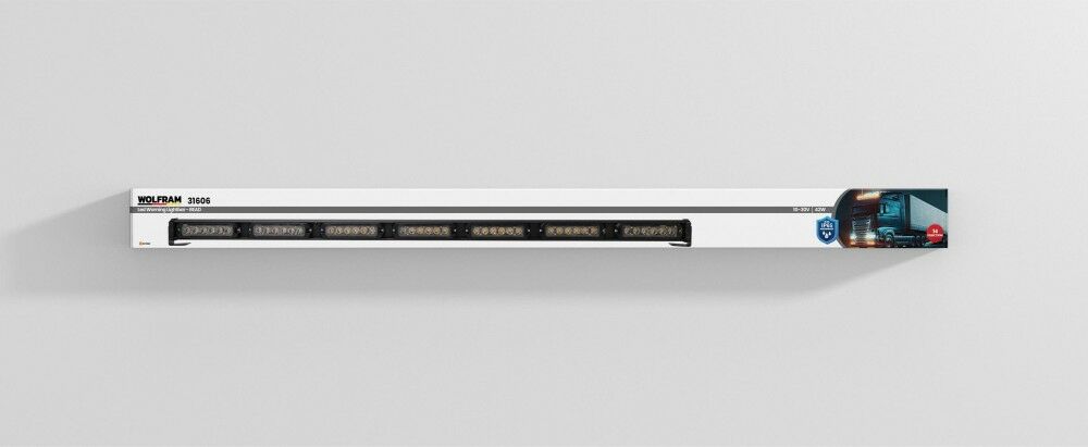 Wolfram Led İkaz Lambası Yuvarlak Modül 14 Fonksiyon 106 cm 10/30V E-Belgeli 42W