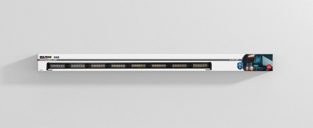 Wolfram Led İkaz Lambası Yuvarlak Modül 14 Fonksiyon 118 cm 10/30V E-Belgeli 48W