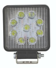 Wolfram Led Kare Çalışma Lambası 9 Led Beyaz Işık 10/30V E-Belgeli 27W