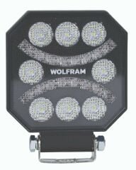 Wolfram Led Çalışma Lambası Emojili 8 Led Beyaz + Kırmızı Spot Fonksiyonlu 10/30V E-Belgeli 45W
