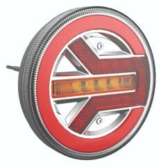 Wolfram Led Yuvarlak 3 Fonksiyonlu Stop-Sinyal-Park Lambası 10-30V E9 Belgeli Sol