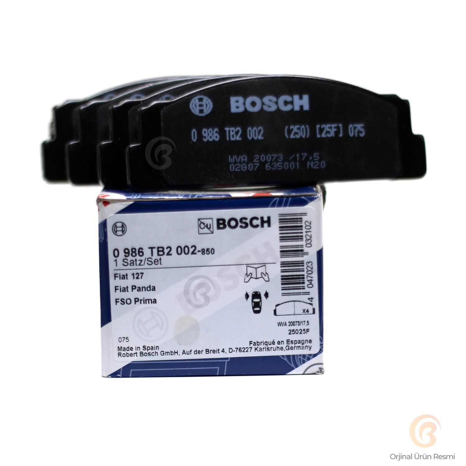 Tofaş Ön Fren Balata Takımı 4'lü 0986TB2002 Bosch