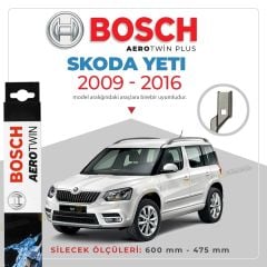 Skoda Yeti Muz Silecek Takımı (2009-2016) Bosch Aerotwin