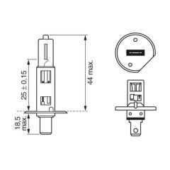 BOSCH AMPUL H1 12V 55W