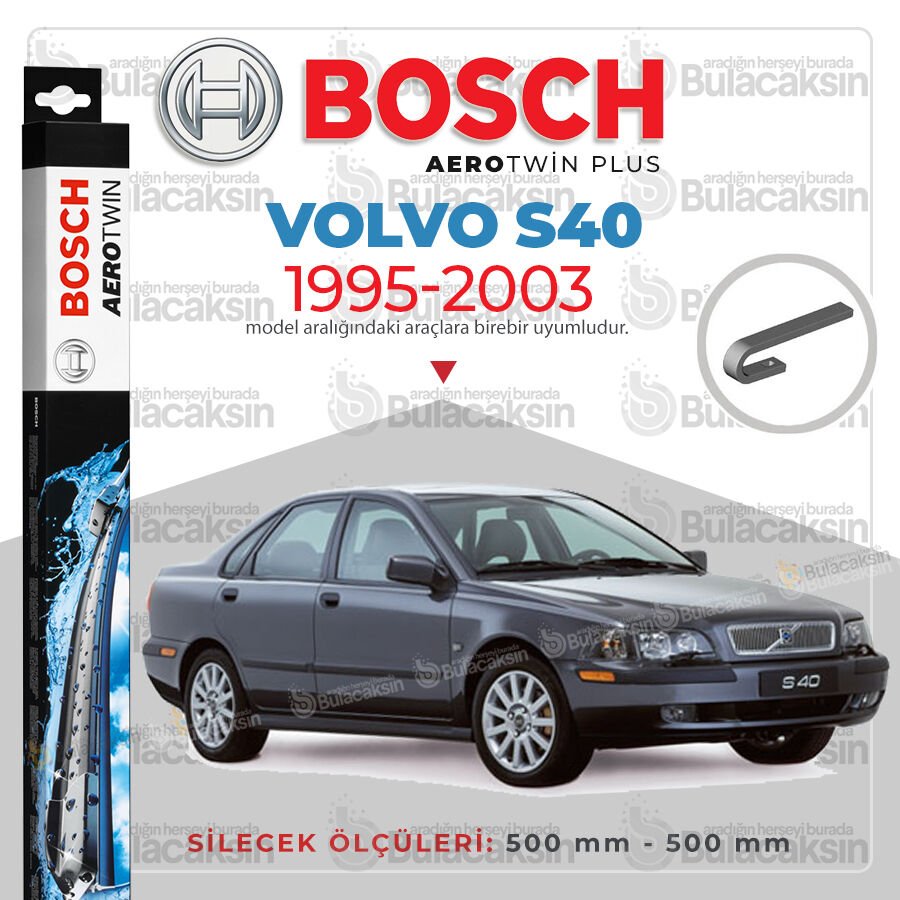 Volvo S40 Muz Silecek Takımı (1995-2003) Bosch Aerotwin