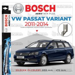VW Passat Variant Muz Silecek Takımı (2011-2014) Bosch Aerotwin