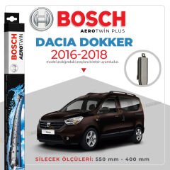 Bosch Aerotwin Muz Silecek Takımı Dacia Dokker 2016-2018 ile uyumlu