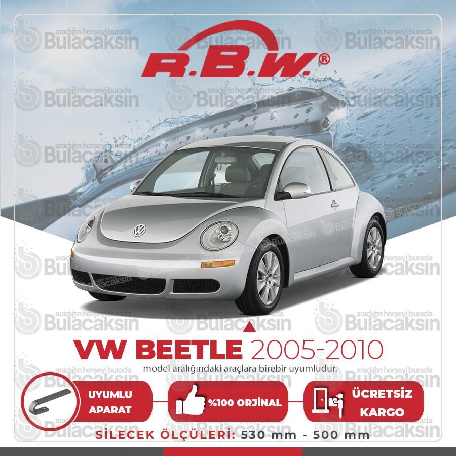 Volkswagen Beetle Muz Silecek Takımı (2005-2010) RBW