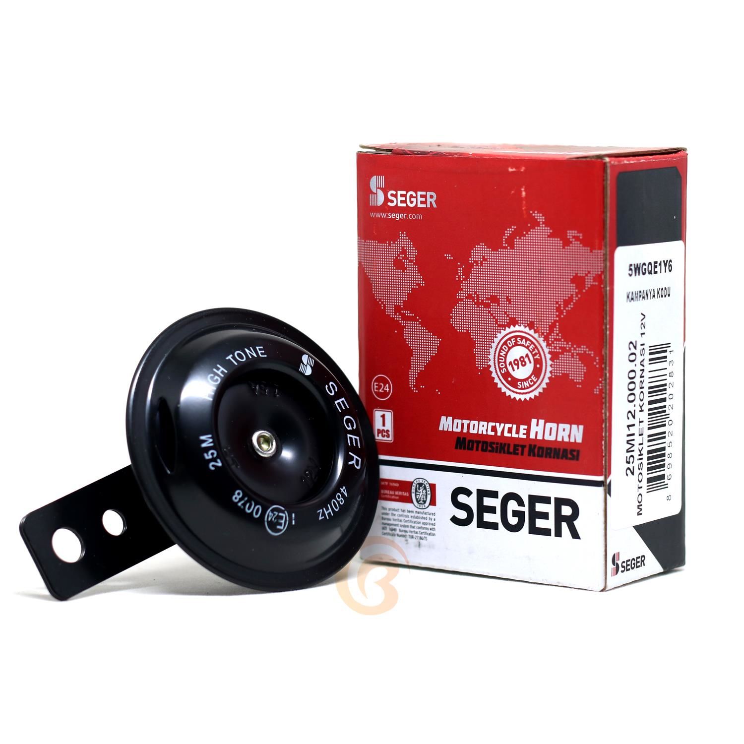 Seger M25 Didit Motosiklet Kornası 12V 480 Hz 118 Db