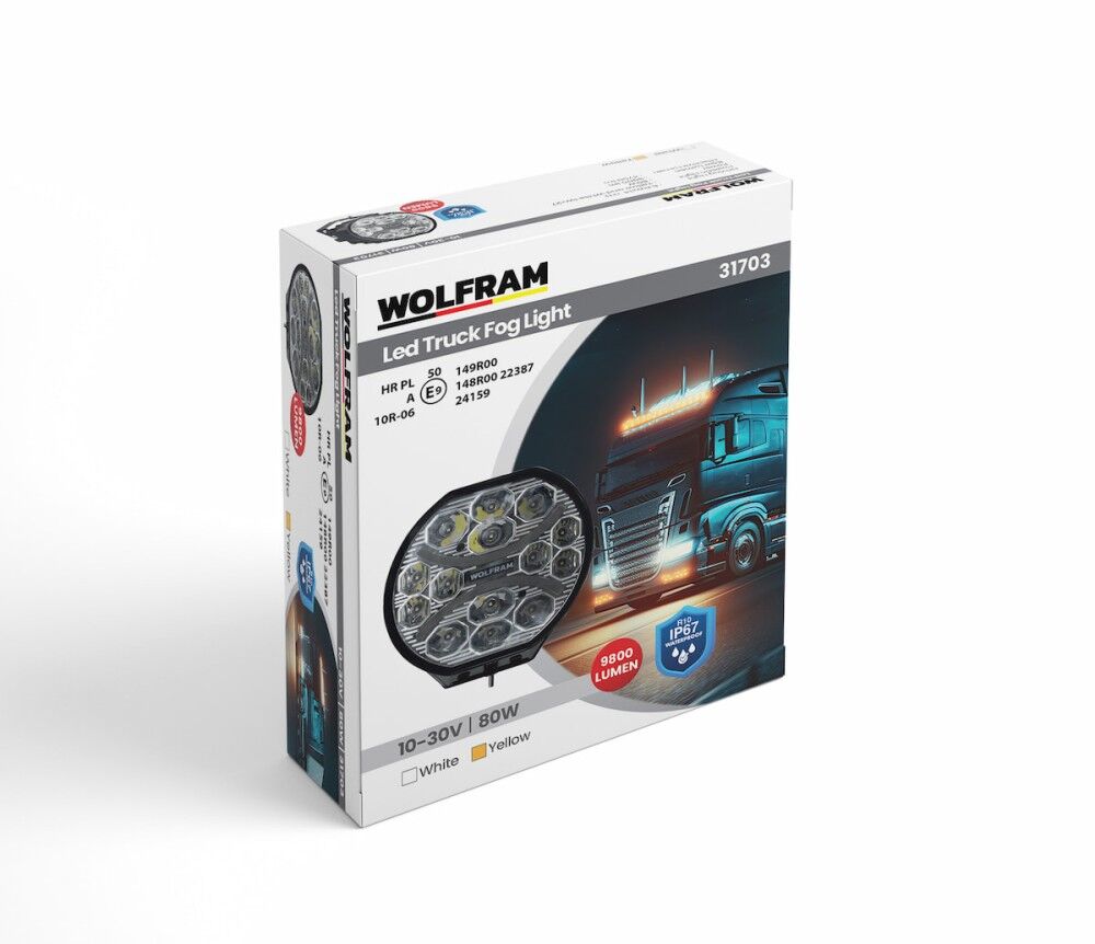 Wolfram Ledli Sis Lambası (Yuvarlak) 80 Watt Sarı - Beyaz E9 Belgeli
