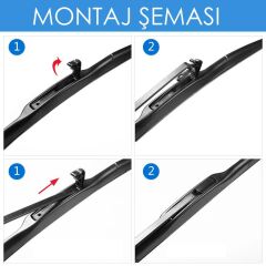 Sentinel Hibrit Silecek Takımı Honda CR-V 2007-2012 ile uyumlu