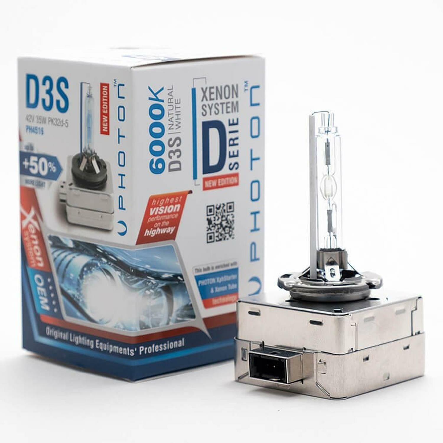 Photon D3S 6000K +%50 Fazla Işık OEM Ampul