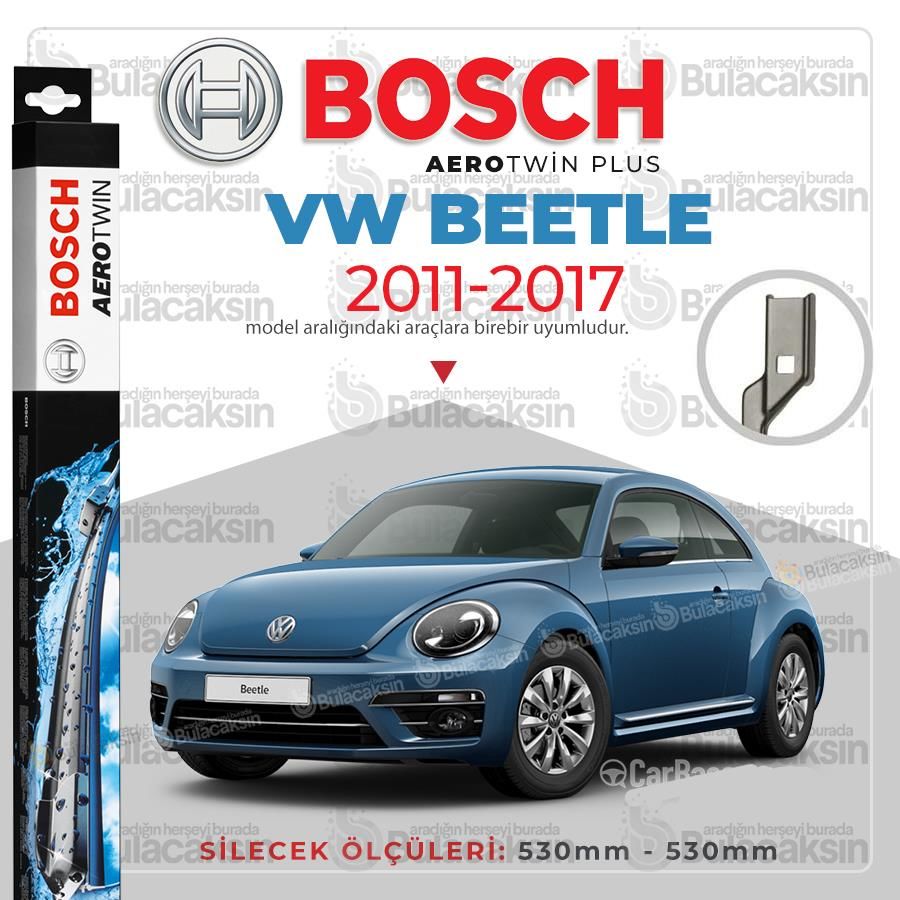 Bosch Aerotwin Muz Silecek Takımı Volkswagen Beetle 2011-2017 ile uyumlu
