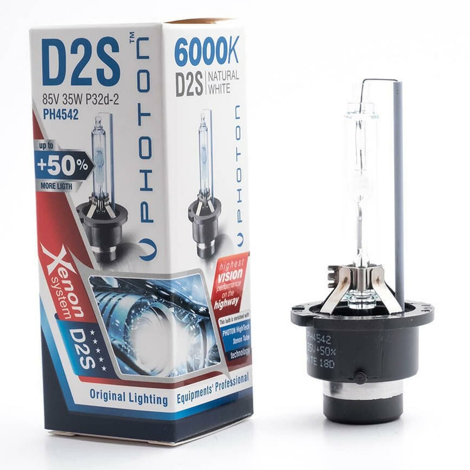 Photon D2S 6000K +%50 Fazla Işık OEM Ampul