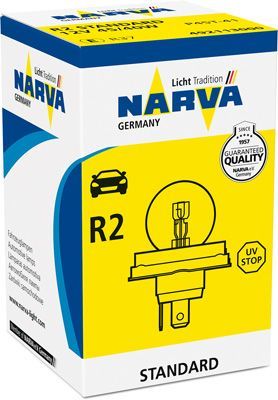NARVA AMPUL 12V 3 FİŞLİ FAR R2 10 ADET