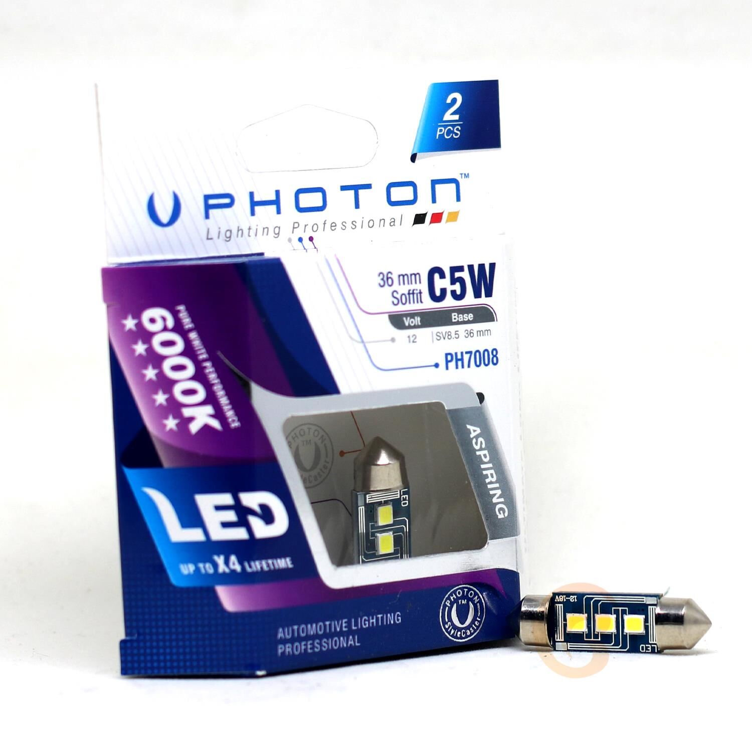 Photon PH7008 C5W 12V 36mm Sofit Can-Bus 3 Led'li 2 Adet